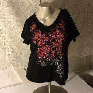 Hanes color print tee.